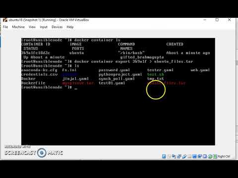 17   Docker import and export command