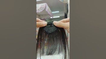 Tóc mái ngố bằng sợi tóc thật ép uốn duỗi nhuộm vô tư #tocmai #wigs