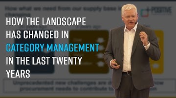 How The Landscape Has Changed In Category Management In The Last Twenty Years