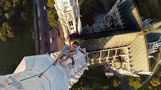 Is this heaven or sky Abandoned church tower free climb