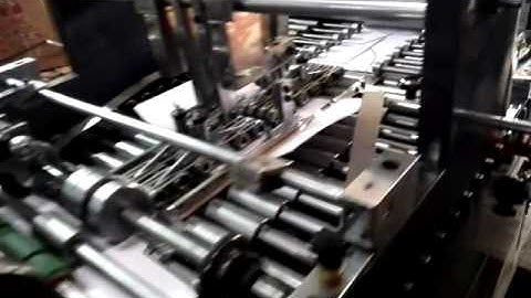 ZF390C Automatic pocket wallet envelope making machine pocket demostration