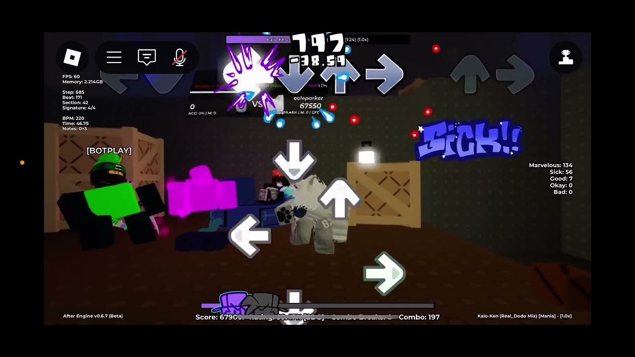 fnf kaio-ken real dodo mix project afternight (mania) SDCB 1 miss