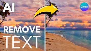 Remove Text From Image With AI - Canva Tutorial