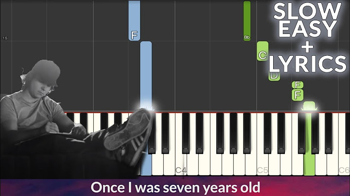 How to play 7 years on piano easy slow