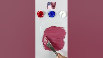 Which Country Has These Colors? | Satisfying ASMR Mix 🇺🇸🎨 | #colors #trending #paintmixing #shorts