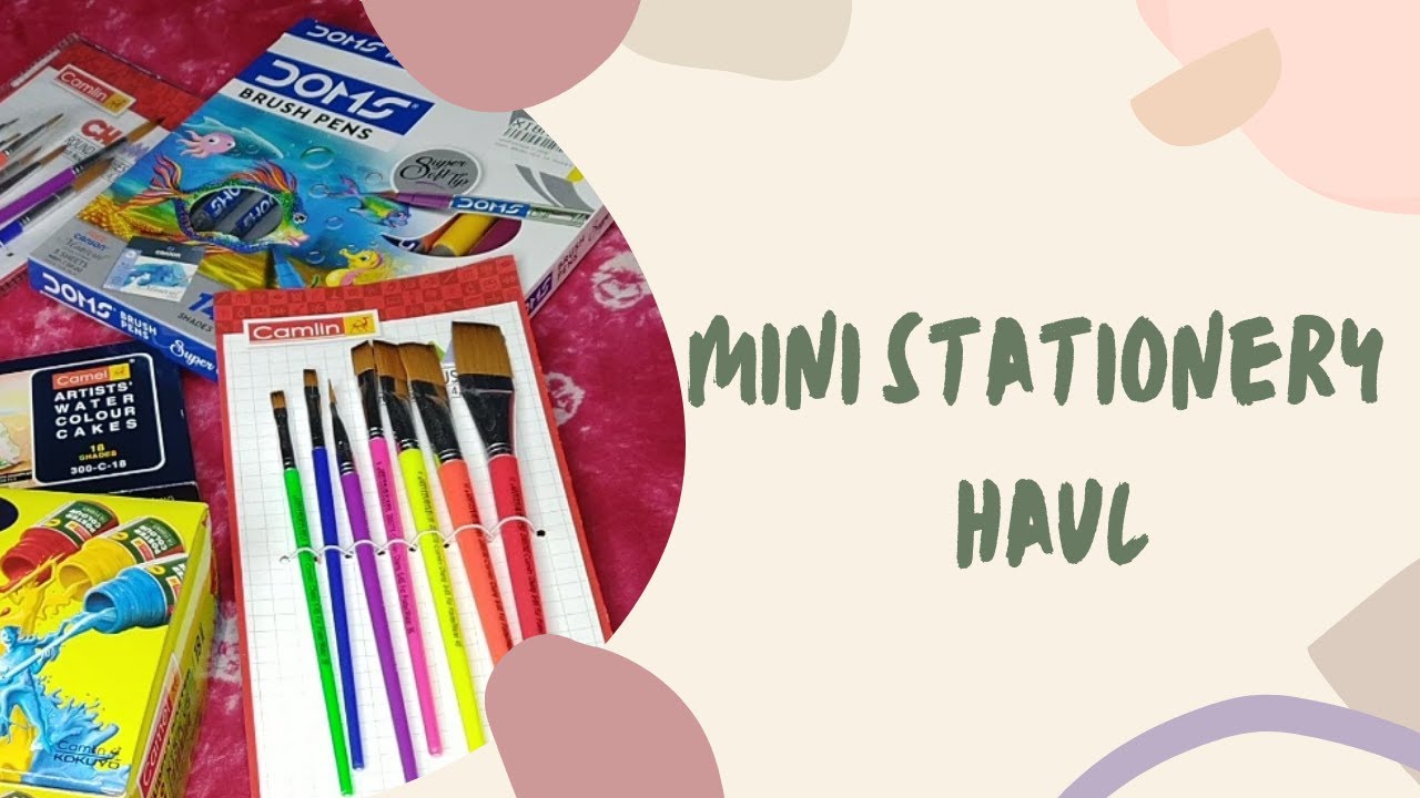 Mini Stationery Haul [Flipkart Stationery] For Beginners YouTube