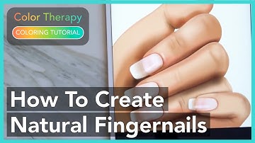 Coloring Tutorial: How to Color Natural Fingernails with Color Therapy App
