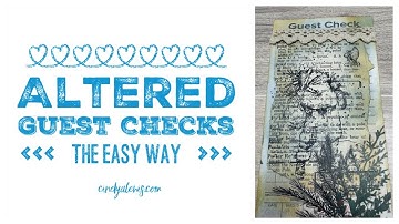 Altered Guest Checks the Easy Way