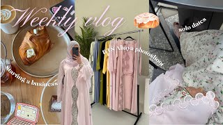 Weekly vlog | starting an abaya business, photoshoot, solo dates & girls night  💕