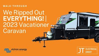 We Ripped Out EVERYTHING! Complete Electrical Rewire | 2023 Vacationer Caravan