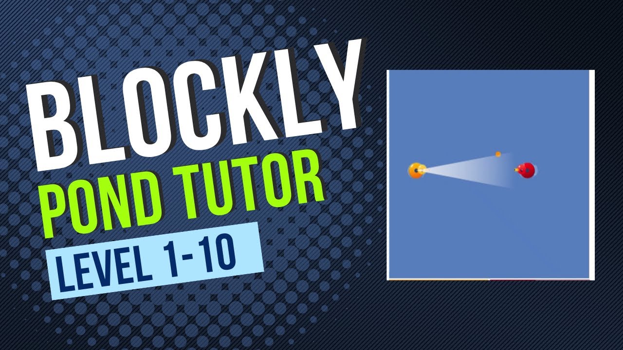 Blockly Games Pond Tutor Meriam. Level 1-10. Belajar Coding sambil ...