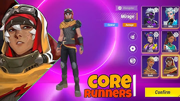 🔴 CORE RUNNERS gameplay - VALORANT CLONE OFFICIAL LAUNCH| 5v5 Tactical hero shooter android iOS 2024