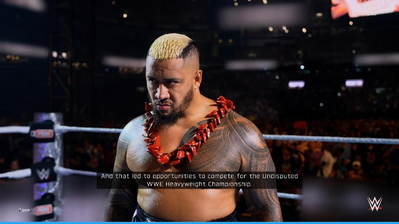 SOLO SIKOA VS CARMELO HAYES - WWE SHOWCASE 2K25