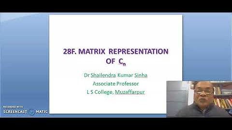 28F. Matrix representation of Cn