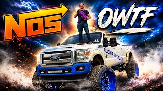 Chop-Top Does HUGE Burnout at Canadas Largest Truck Show (OWTF)