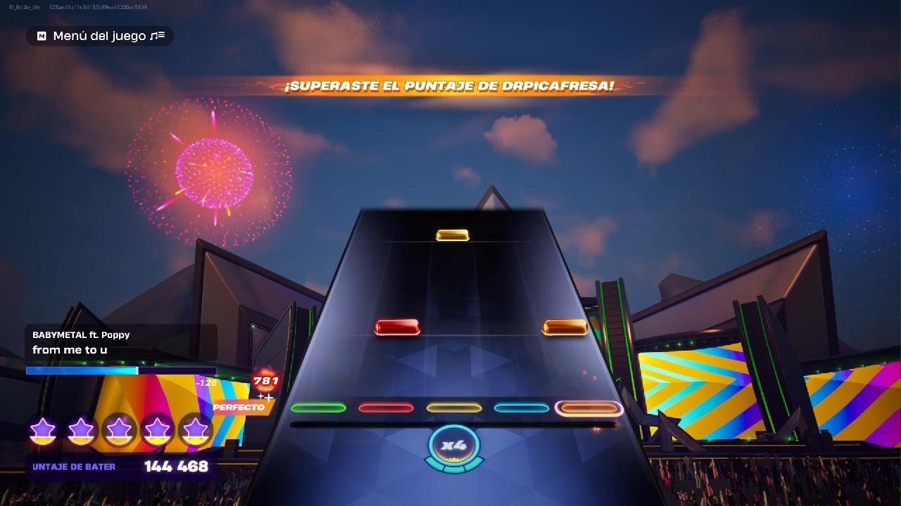 from me to u - BABYMETAL ft. Poppy 100% Drums FC Fortnite Festival 