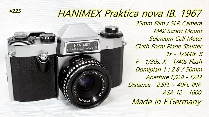 HANIMEX Praktica nova IB.  1967
