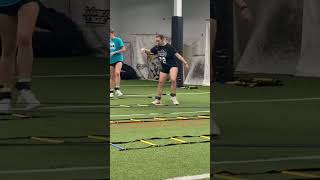 Resisted ladder drills forward.  Decelerate your body coming back.  C2 Performance System