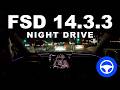 Tesla FSD 14.3.3 Night Drive: Paradise Valley to Old Town Scottsdale