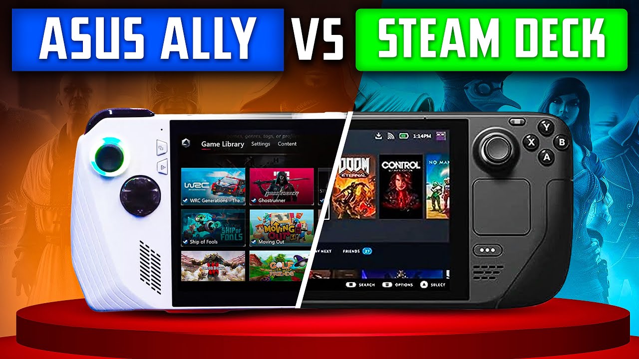 ASUS ROG Ally vs STEAM Deck 🎮 Which handheld gaming console is best for ...