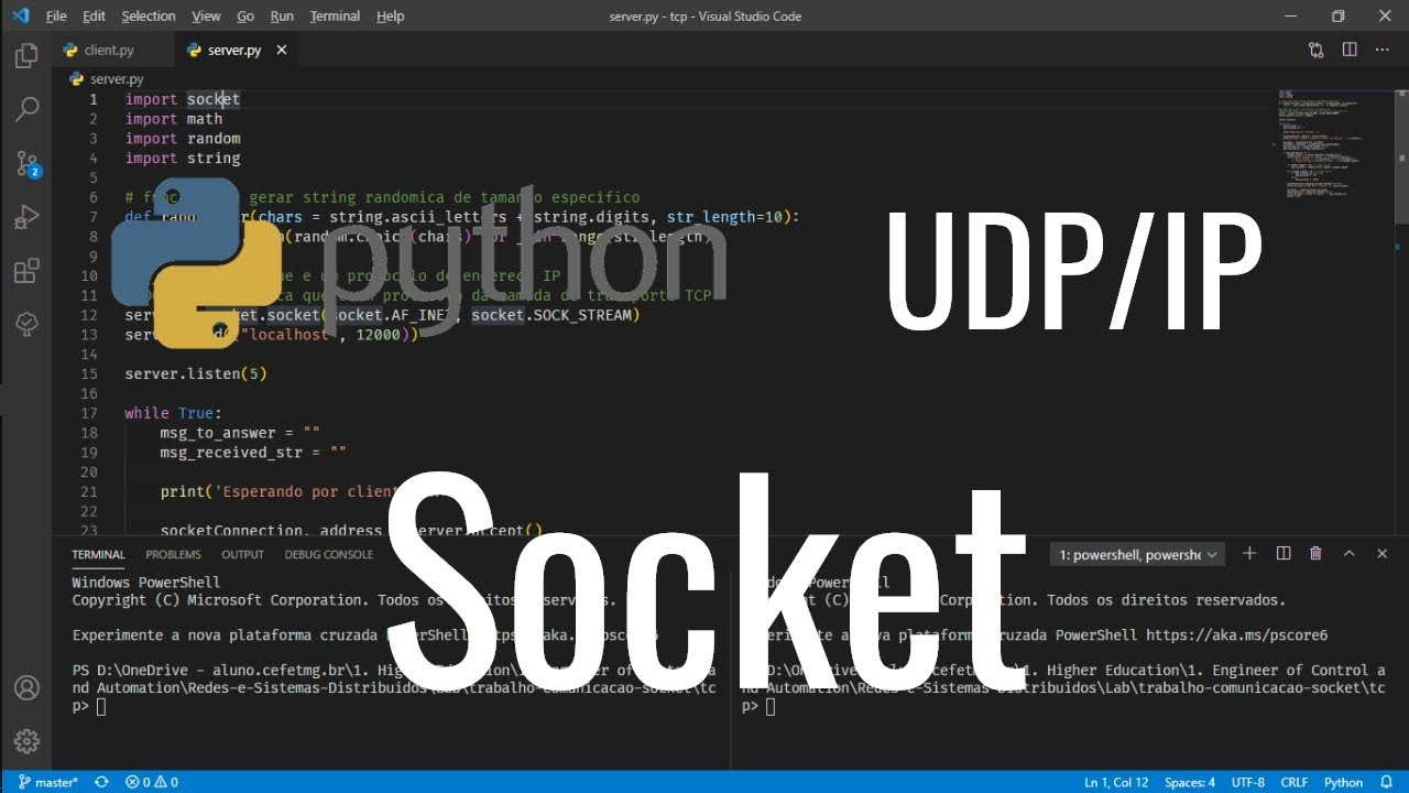 Comunicação Socket - UDP- Python - YouTube