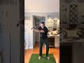 Slow motion downswing in compound pivot golf swing