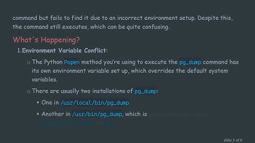Troubleshooting pg_dump Errors in Docker: Understanding Environment Variables and Execution Success