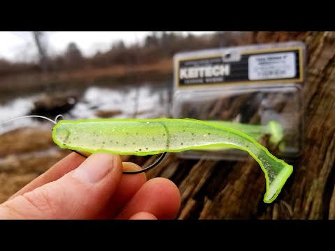 Fishing the Keitech Easy Shiner in VERY Early Spring (Finally Open