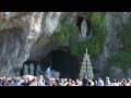 Procession eucharistique de Lourdes du July 8, 2022.