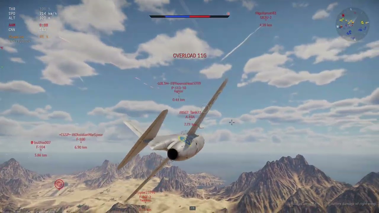 Shooting Down an A-10 Warthog and Crashing | SAAB J29 Tunnan | War Thunder