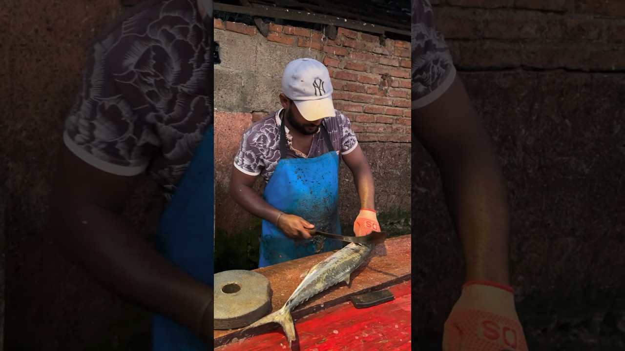 Ohhh 😳😳 Super Fresh Spanish Mackeral Fish Cutting Skills