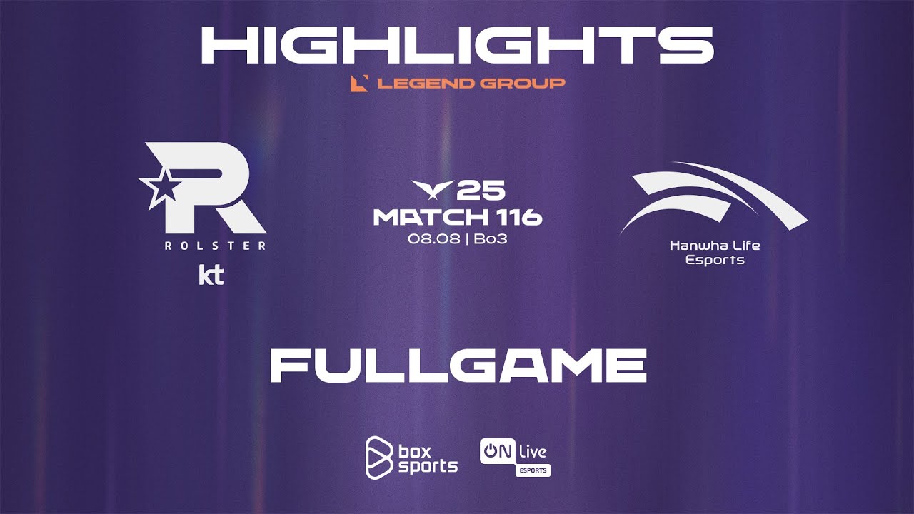FULL HIGHLIGHTS KT vs HLE | MATCH 116 | 2025 LCK | 08.08.2025