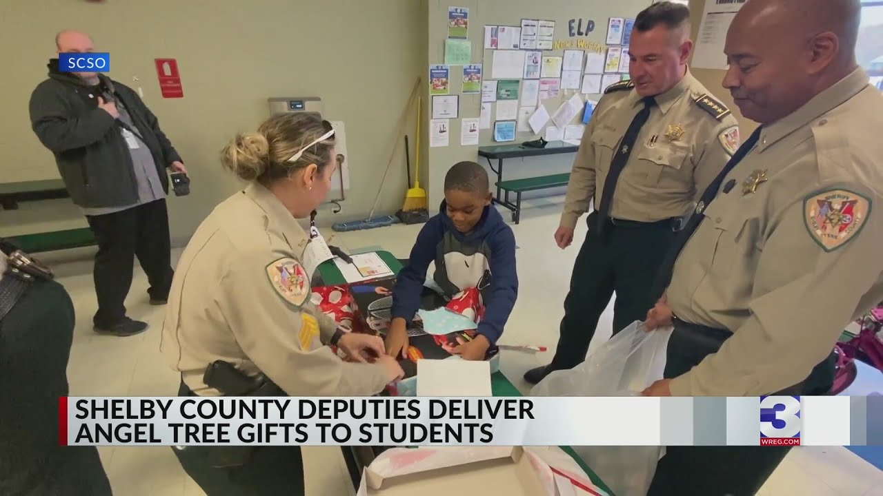 Shelby County deputies deliver Angel Tree gifts to students