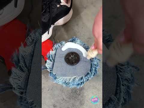 Denim Polishing Tool ✨ #tools #grinder #DIY #jeans #upcycle