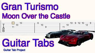 Gran Turismo Moon Over the Castle T-Square Knight's Song Guitar Tutorial Tabs BGM