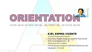 ORIENTATION FOR THE A+ TUTORIALS APPLICANTS