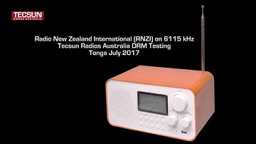 Tecsun Radios Australia DRM Shortwave Testing - RNZI - Tonga 2017