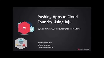 How to Push apps to Cloud Foundry Using Juju
