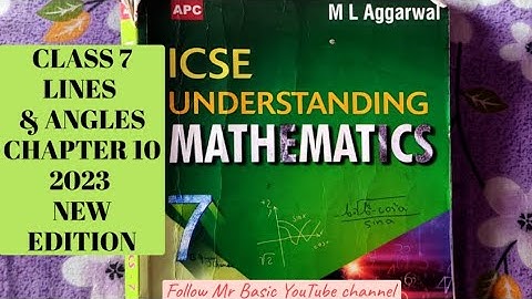 LINES AND ANGLE(CLASS 7/ CHAPTER 10/M.L AGGARWAL) Class 01:Concept about lines & angel formation.