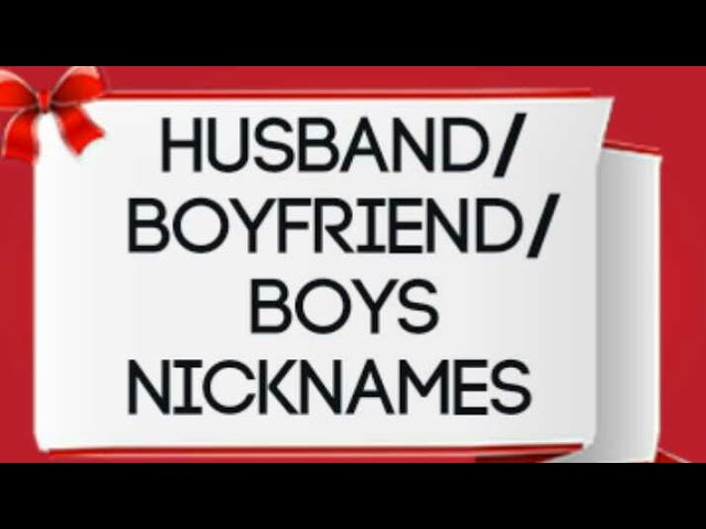 Boyfriend unique names for 150 Romantic