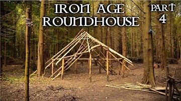 Iron Age Roundhouse: Building with Hand Tools: Bushcraft Project (PART 4)