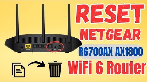 How To Reset Netgear R6700AX AX1800 WiFi 6 Router To Factory Default Settings | DIY Video |