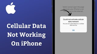 Fix Could Not Activate Cellular Data Network On iPhone iOS 17 | iPhone Cellular Data Not Working