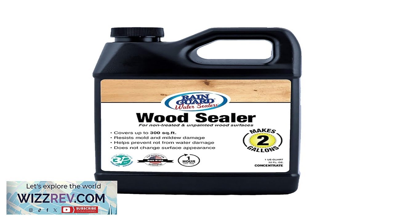 Водоотталкивающие герметики Rainguard для древесины. Проникающая защита от повреждения водой и гн...