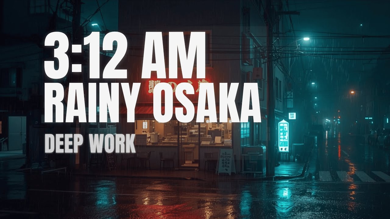 Quiet Tokyo Street Lofi Rain Sounds