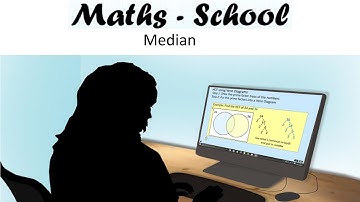 Median average from a set of odd or even numbers Maths GCSE lesson (Maths - School)