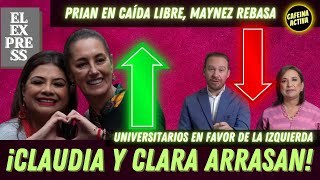 ¡ARRASAN! || #morena || Universitarios a la izquierda, Maynez rebasa #prian || EL EXPRESS en vivo.