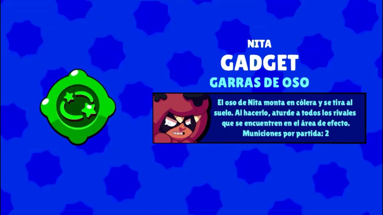 Brawl Stars Nita Gadget Garras De Oso 7ernand0 Com - brawl stars carta nita