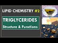 Triglycerides structure and functions: Lipid chemistry: Part 2: Biochemistry