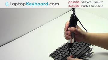 Instalar Dell Latitude 5410 teclado de computadora portátil - Reparar Reemplazar 3400 7400 V5H1J